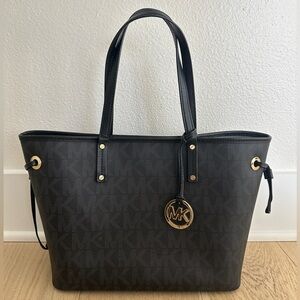 Michael Kors Black and Gold Tote